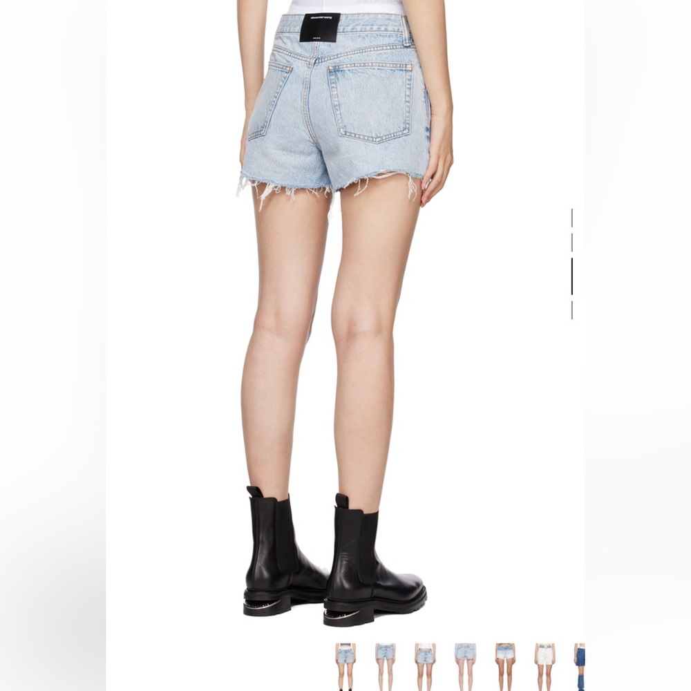 Alexander Wang High Rise Denim Shorts - Picture 6 of 8